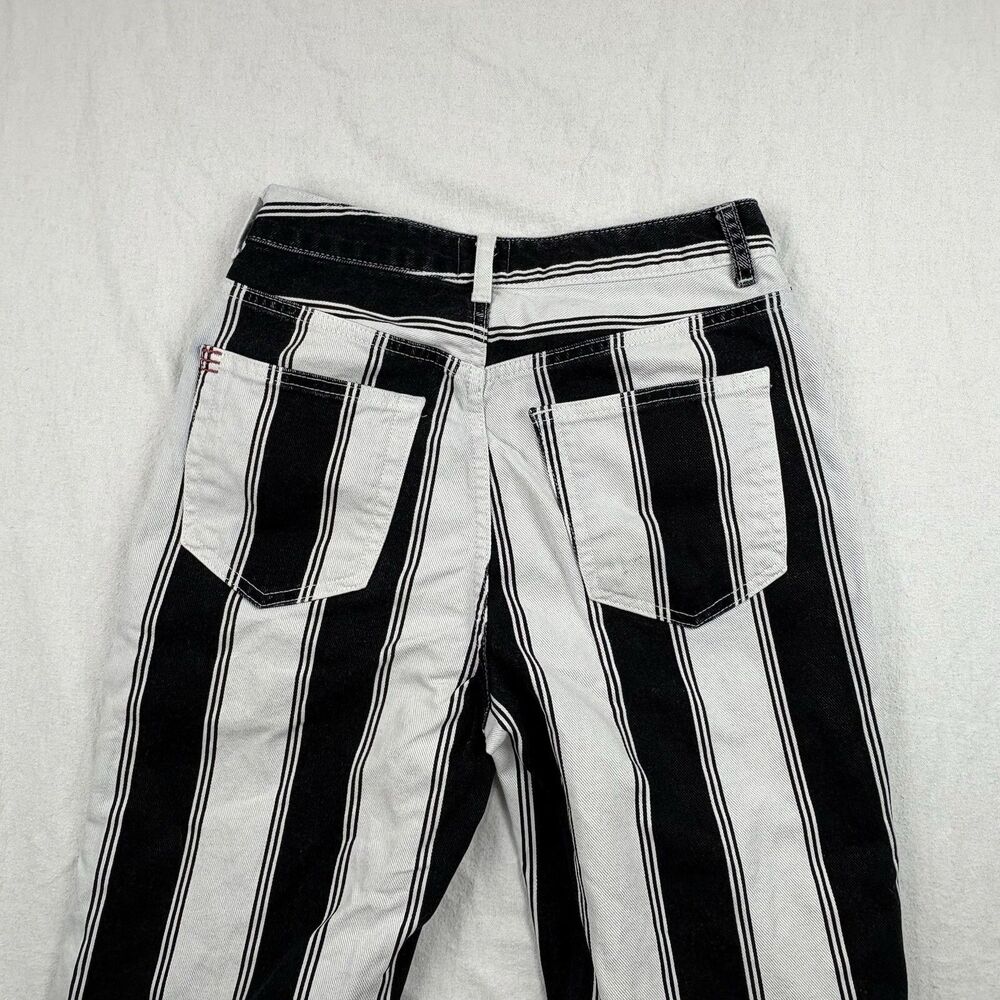 Urban Outfitters BDG Jeans Womens 26 White Black Striped 5 Pocket